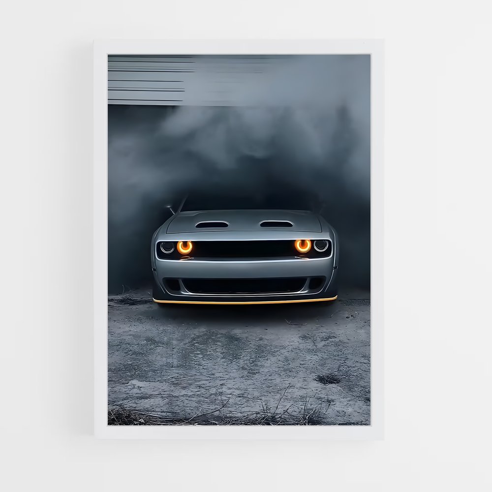 Poster Challenger de srt – affiche Dodge (vue 3)
